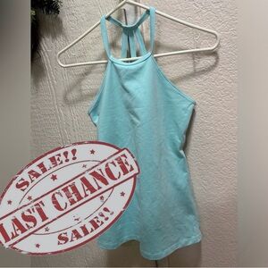 POPFLEX Aqua Halter Tank Top Women’s Size 8